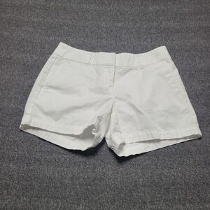 LOFT Outlet White Cotton 4 Inch Short Women's Size 00 Casual Summer Shorts